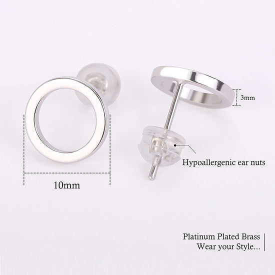 silver stud earrings; stud earrings for women; Eamti;