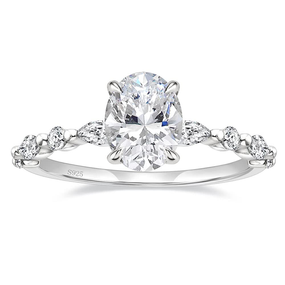 quality engagement rings; stunning wedding rings; Eamti; oval zirconia ring; cubic zirconia oval ring;