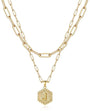 initial necklace, gold plated initial necklace, fashion necklace for women