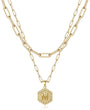 initial necklace, gold plated initial necklace, fashion necklace for women
