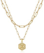 initial necklace, gold plated initial necklace, fashion necklace for women