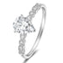 simple wedding rings; sterling silver rings; Eamti; teardrop ring; teardrop engagement ring; teardrop emerald ring ; teardrop wedding ring;