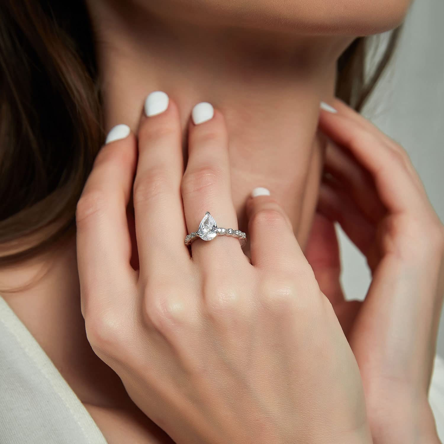 simple wedding rings; sterling silver rings; Eamti;