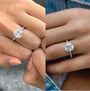 cushion cut engagement rings, cushion cut diamond ring, cubic zirconia engagement ring, cubic zirconia wedding ring, cushion cut ring, cushion ring
