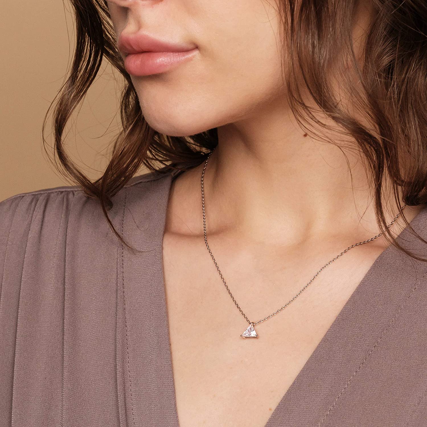 Collana con pendente placcato oro 14 carati