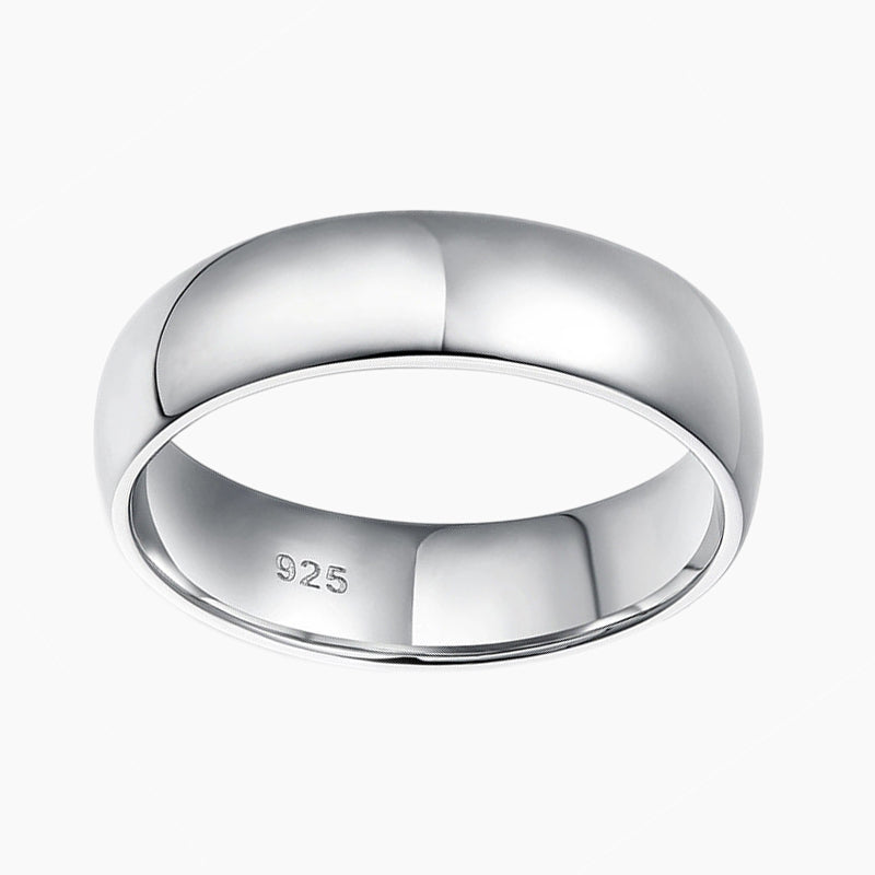 6mm rings; pure dome wedding rings; Eamti;