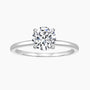 solitaire ring, silver cubic zirconia ring, cubic zirconia engagement ring, cubic zirconia wedding rings, 2ct wedding ring, cheap wedding ring under $50, silver round ring, round cut ring