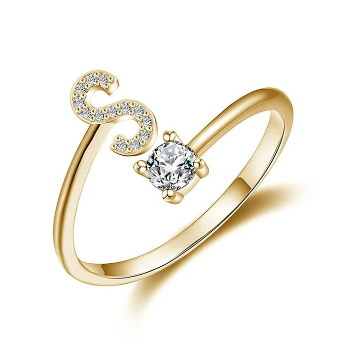 letter ring; quality rings for her; Eamti;