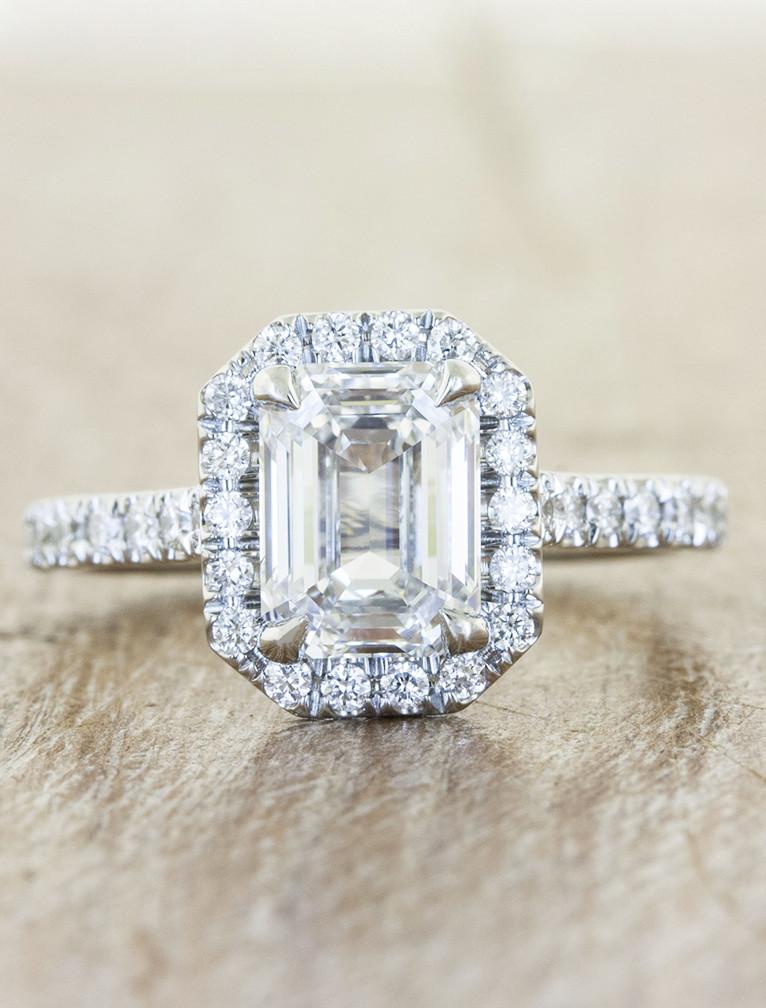 classic halo engagement rings; stylish rings for women; Eamti;
